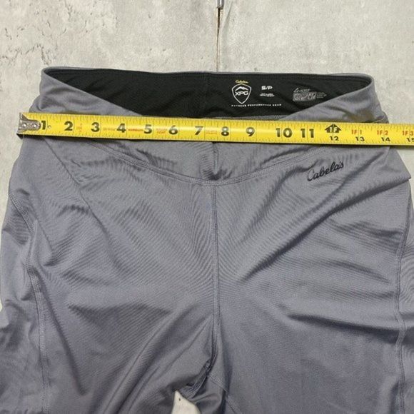 Cabela's XPG Stretch Capri Leggings Grey Men's Size Small Cool UPF 15 Wick - Picture 11 of 11